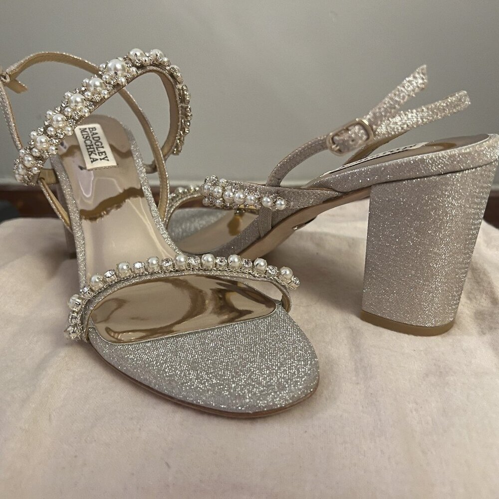 Badgley Mischka Natasha Block Heels, size 7.5 - new other see below